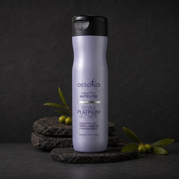 Ossono Shampoo Matizador Silver Platinum Blonde